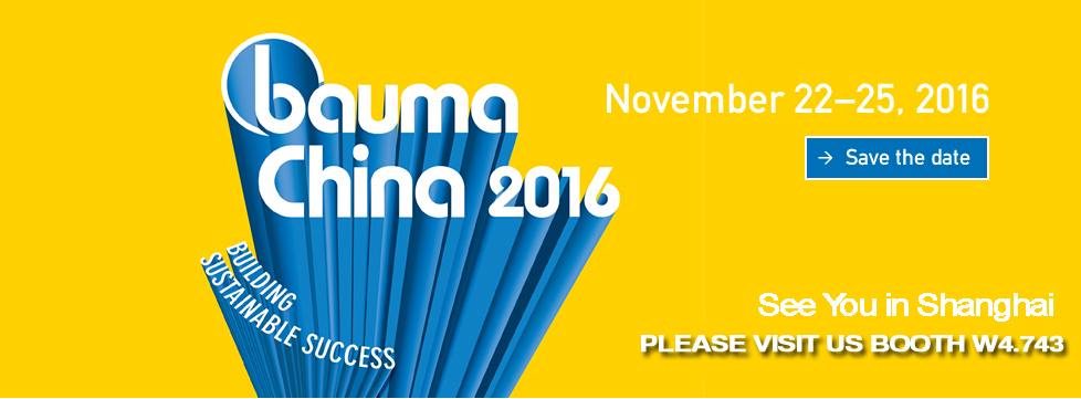 Bauma 2016 Shanghai Show. bauma China 2016, International Trade Fair for Construction Machinery, Building Material Machines, Mining Machines and Construction Vehicles. 