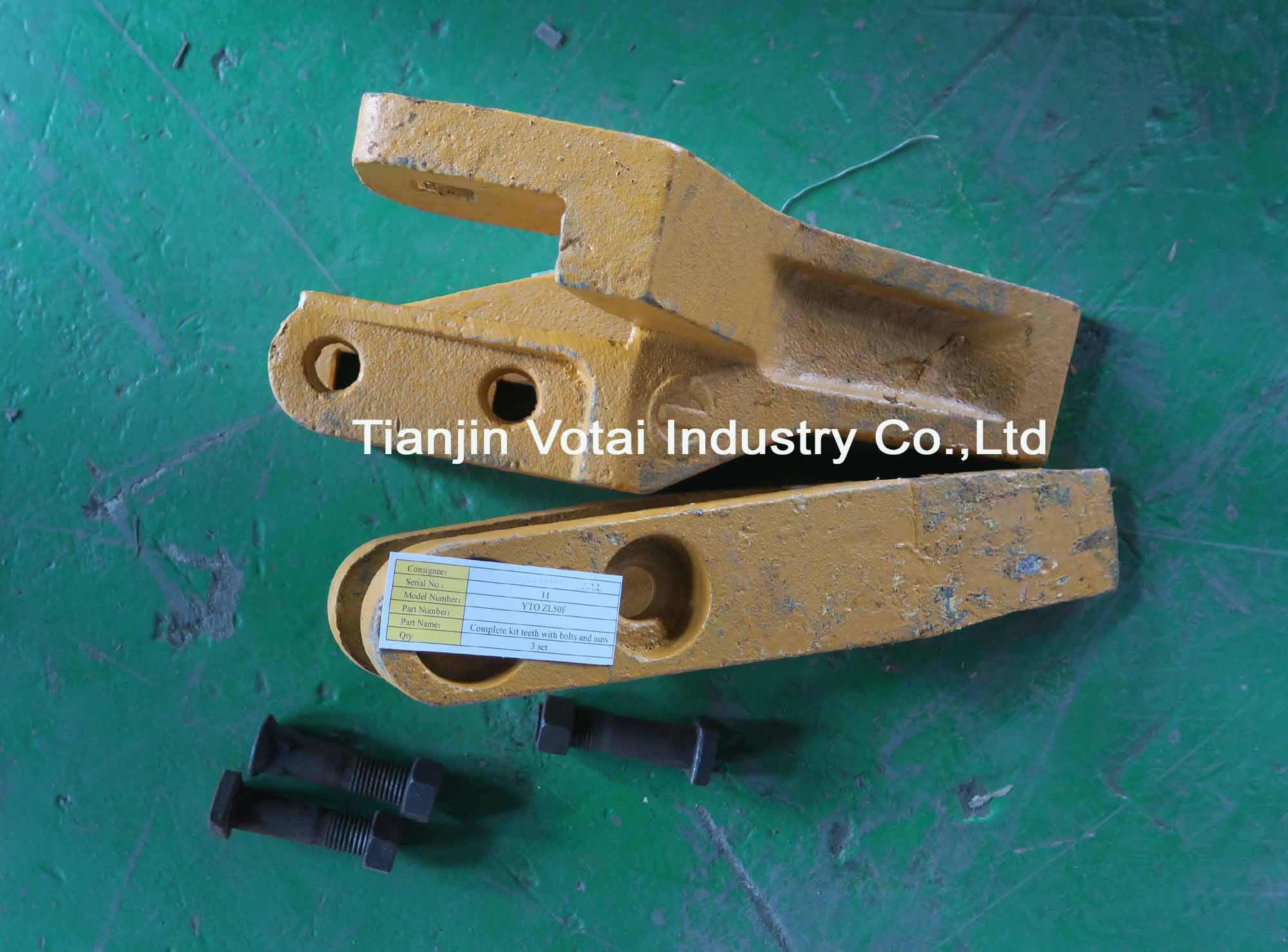 YTO Wheel loader spare parts,YTO ZL50F Bucket teeth supplier